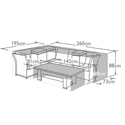 Maze - Henley Corner Dining Set - Garden Furniture Cover product image