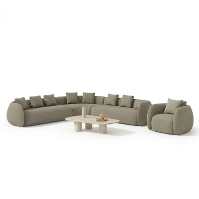 Monte Carlo Large Corner Sofa Set With Armchair