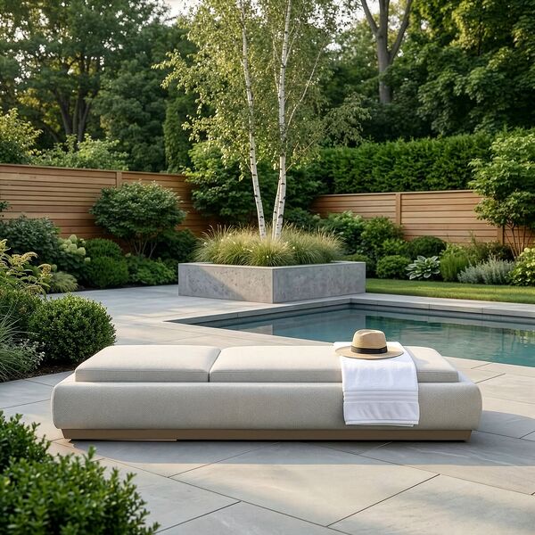 Lyon Sun Lounger - Pebble