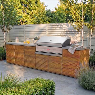 Bali Outdoor Kitchen Unit - Large Configuration / Beefeater 1500 Series BBQ