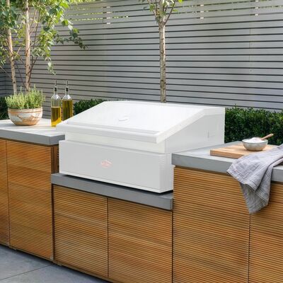 Bali Outdoor Kitchen Storage Unit - Double Unit Grill Configuration