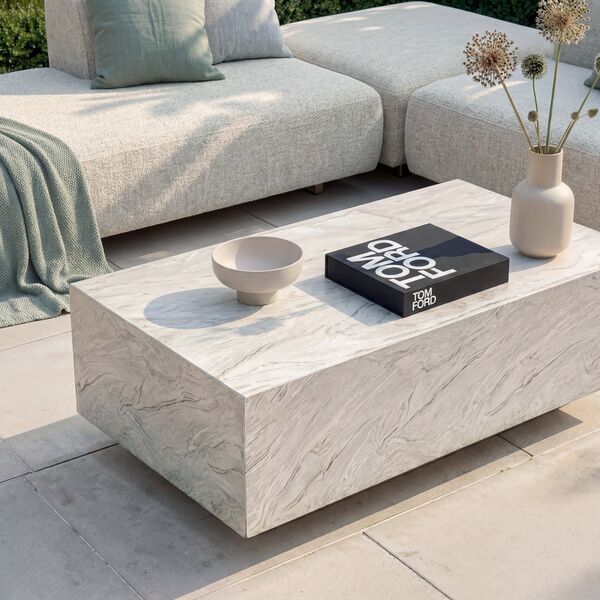 Cannes Small Corner Sofa Set with Sintered Stone Table