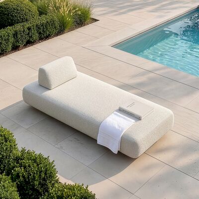 Cannes Sunlounger - Pebble