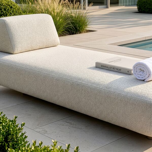 Cannes Sunlounger - Pebble