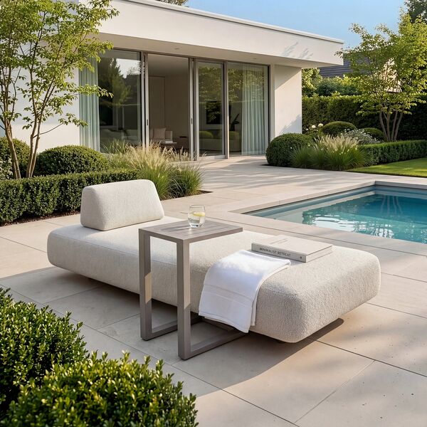 Cannes Sunlounger - Pebble