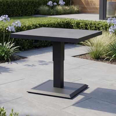 Aluminium Square Gas Rising Table  - Charcoal