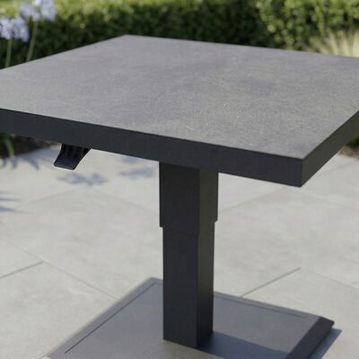 Aluminium Square Gas Rising Table  - Charcoal