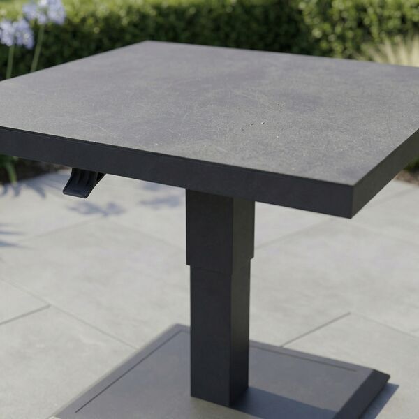 Aluminium Square Gas Rising Table  - Charcoal
