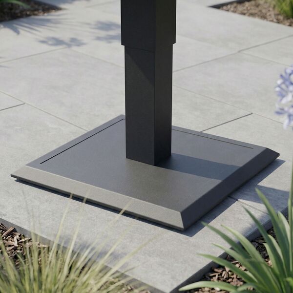 Aluminium Square Gas Rising Table  - Charcoal