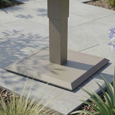 Aluminium Square Gas Rising Table  - Dawn Grey