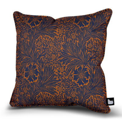 William Morris Cushion with Contrast  Cushion - Rust
