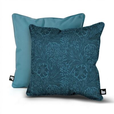 William Morris Cushion with Contrast  Cushion - Blue
