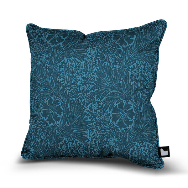 William Morris Cushion with Contrast  Cushion - Blue