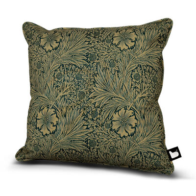 William Morris Cushion with Contrast  Cushion - Green