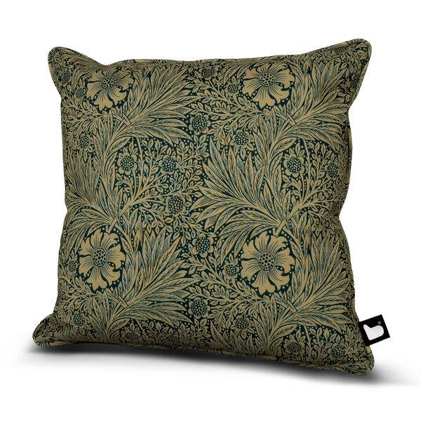 William Morris Cushion with Contrast  Cushion - Green