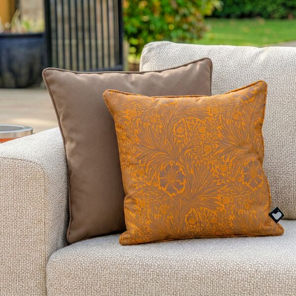 William Morris Cushion with Contrast  Cushion - Yellow