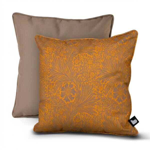 William Morris Cushion with Contrast  Cushion - Yellow
