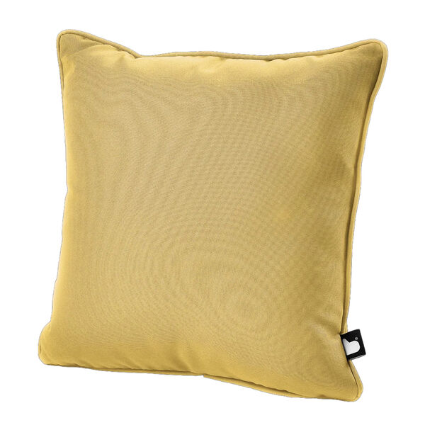 Popular Leaf Cushion with Contrast Cushion - Butter Yellow