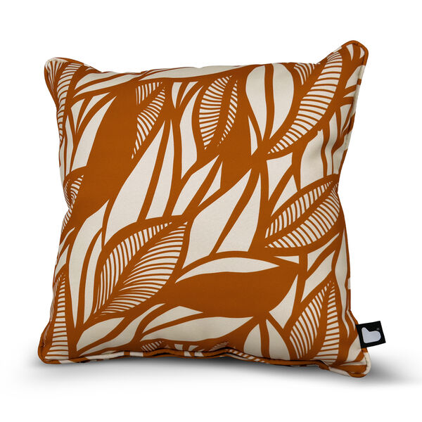 Popular Leaf Cushion with Contrast Cushion - Rust