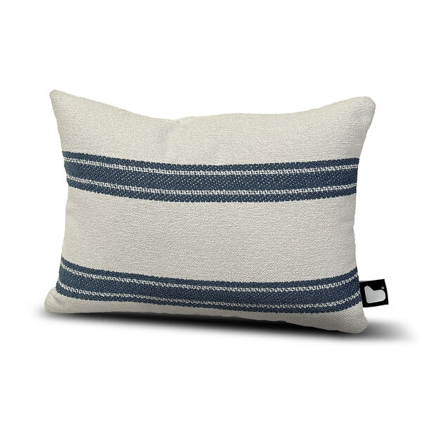 Aquaclean Mist Cushion with Small Stripe Cushion - Blue
