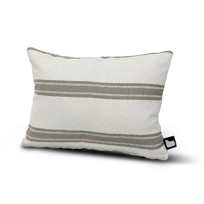 Aquaclean Mist Cushion with Small Stripe Cushion - Sand