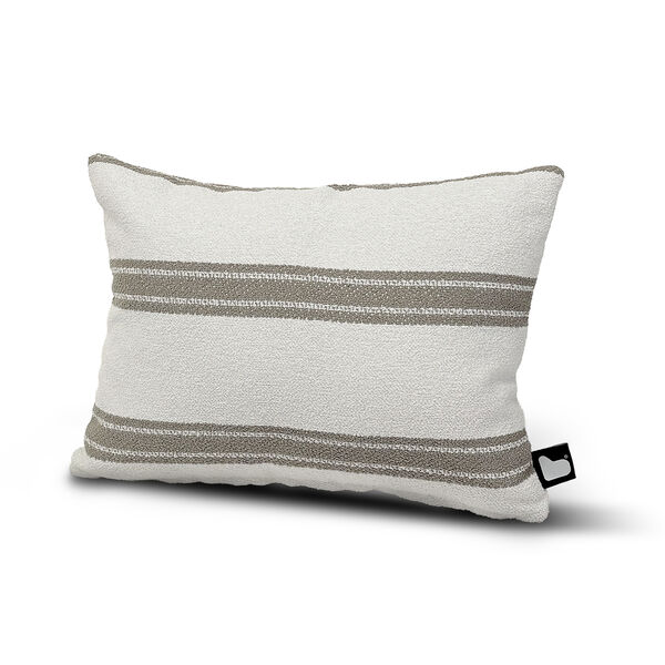 Aquaclean Mist Cushion with Small Stripe Cushion - Sand