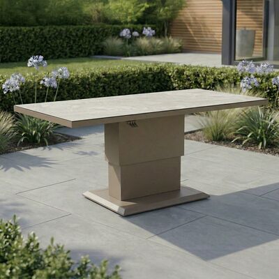 Aluminium Rectangular Gas Rising Table - Cafe