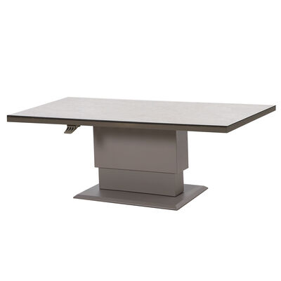 Aluminium Rectangular Gas Rising Table - Cafe