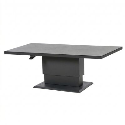 Aluminium Rectangular Gas Rising Table - Charcoal