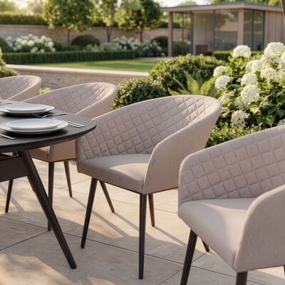 Ambition 8 Seat Oval Dining Set / Oatmeal