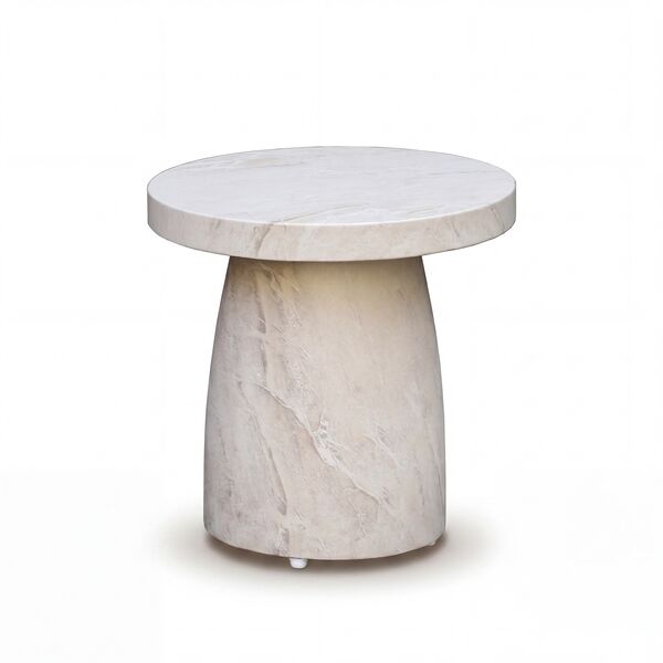 Small Round Sintered Stone Side Table