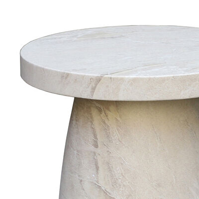 Small Round Sintered Stone Side Table