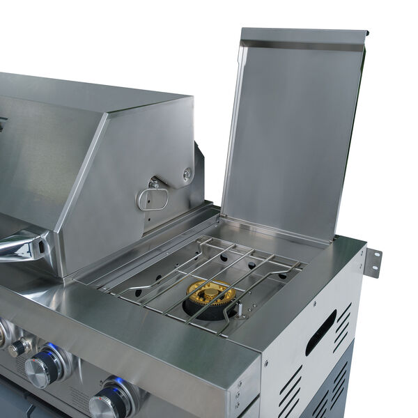 Maze Ember Linear Outdoor Kitchen with Gas BBQ, Left Cupboard & Right Fridge