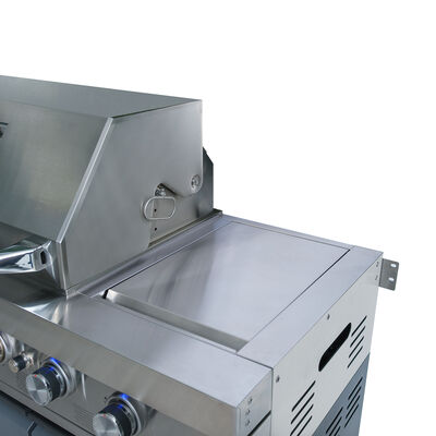 Maze Ember Linear Outdoor Kitchen with Gas BBQ, Left Cupboard & Right Fridge