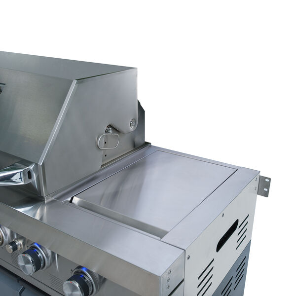 Maze Ember Linear Outdoor Kitchen with Gas BBQ, Left Cupboard & Right Fridge