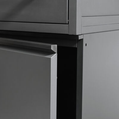 Maze Ember Linear Outdoor Kitchen with Gas BBQ, Left Cupboard & Right Fridge