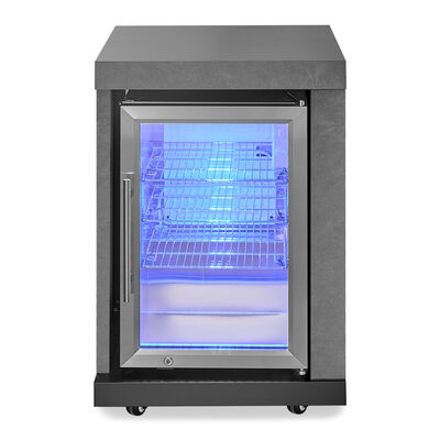 Maze Ember Linear Outdoor Kitchen with Gas BBQ, Left Cupboard & Right Fridge