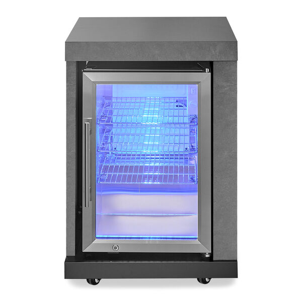 Maze Ember Linear Outdoor Kitchen with Gas BBQ, Left Cupboard & Right Fridge