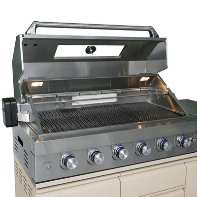Maze Ember Outdoor Kitchen 6+2 Gas BBQ - Latte