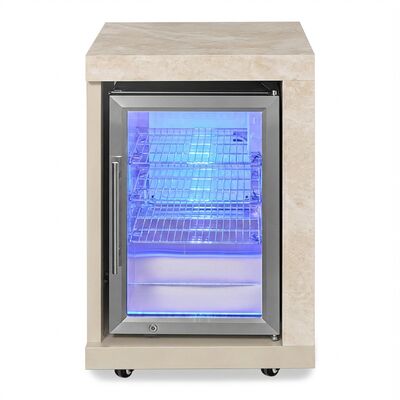 Maze Ember Outdoor Kitchen Right Hand Fridge Modular - Latte