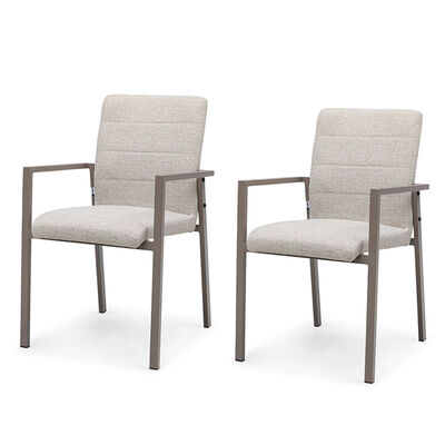 Jakarta Teak Rectangular Extending Dining Table With Ibiza Dining Chairs - Latte