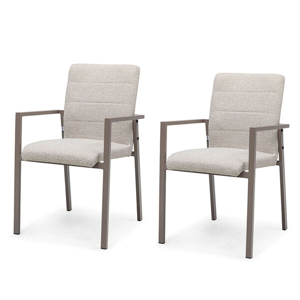 Jakarta Teak Rectangular Extending Dining Table With Ibiza Dining Chairs - Latte
