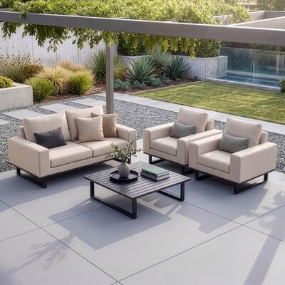 Ethos 2 Seat Sofa Set with Coffee Table / Oatmeal