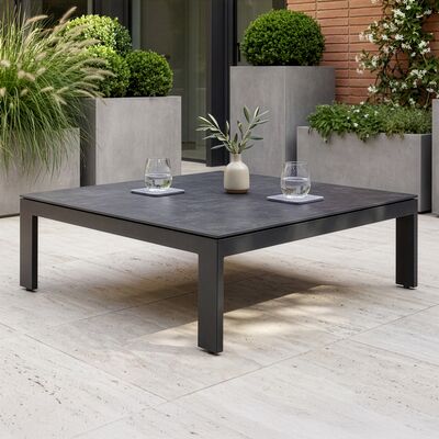 Ibiza Square Coffee Table - Grey Frame