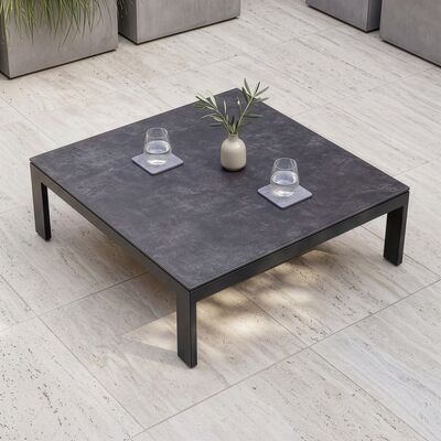 Ibiza Square Coffee Table - Grey Frame