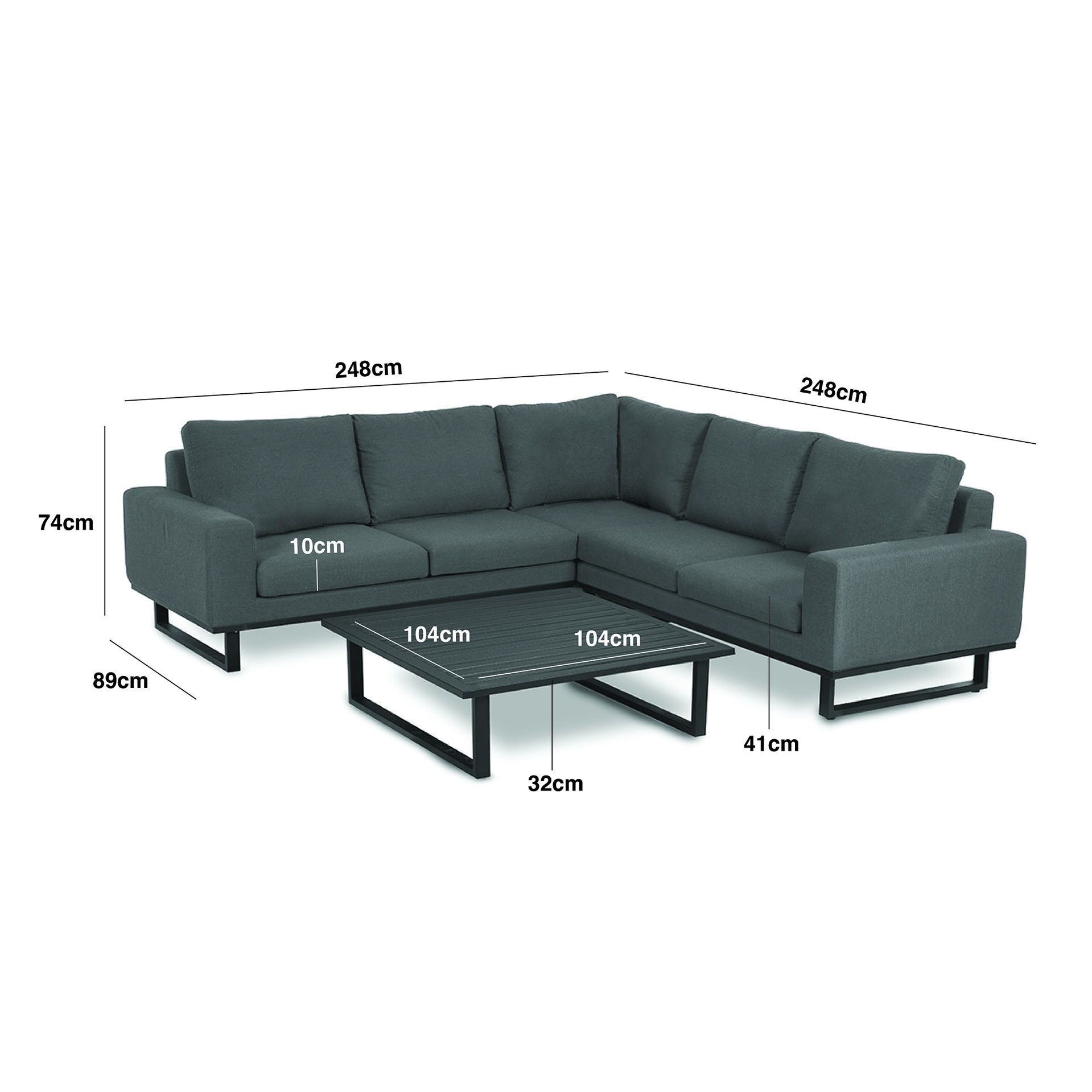 Ethos Corner Sofa Group - Zinc Grey