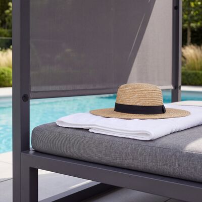 Allure Cabana Double Sunlounger / Zinc