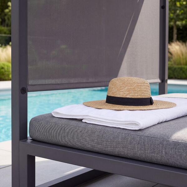 Allure Cabana Double Sunlounger / Zinc