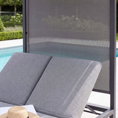 Allure Cabana Double Sunlounger / Zinc