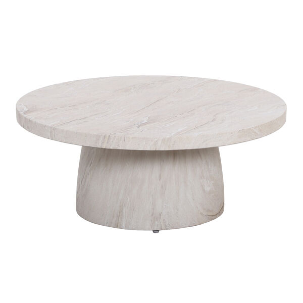 Cannes Small Corner Sofa Set with Round Sintered Stone Table